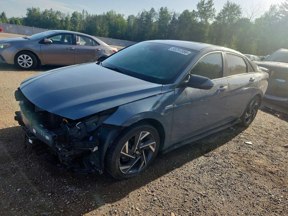 2022 Hyundai Elantra VIN KMHLN4AG6NU307797 COPART salvage auction — REAR END, ON - PERMIT SALVAGE, sold $1,750 on 2026-07-28 (photo 1)