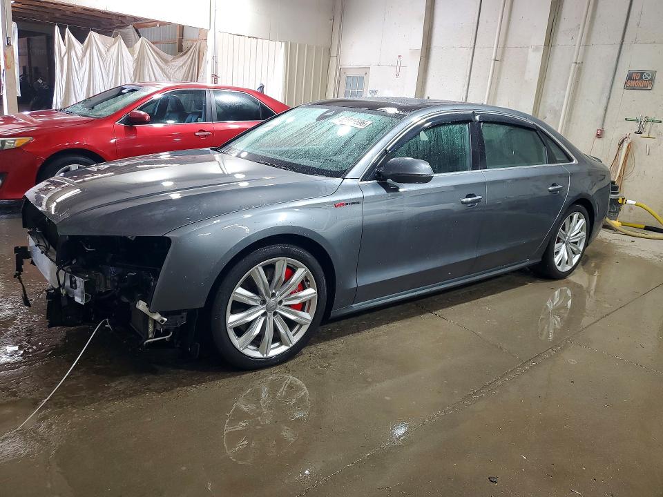 2016 Audi A8 VIN WAU43AFD3GN009262 COPART salvage auction — FRONT END, Salvage Title, sold $425 on 2026-07-21 (photo 1)
