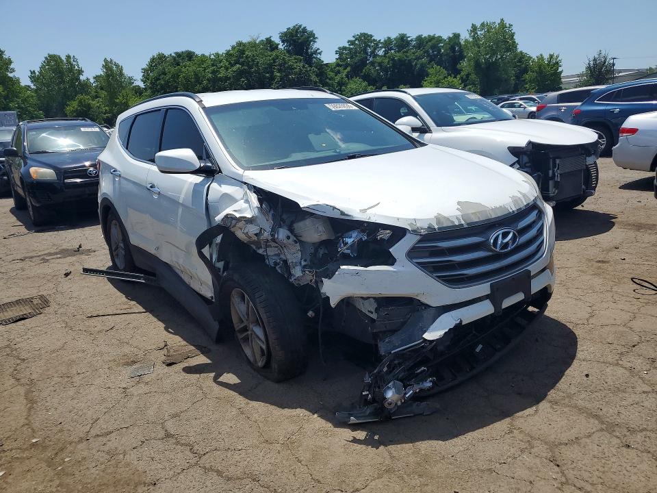 2017 Hyundai Santa fe VIN 5XYZUDLB1HG387437 COPART salvage auction — FRONT END, Ct - Cert Of Title-Salvage, sold $1,100 on 2026-07-14 (photo 4)