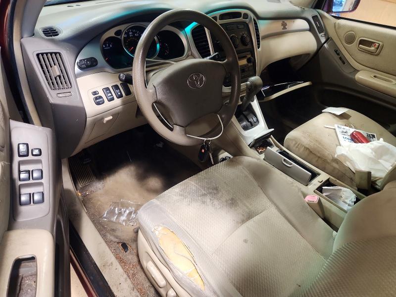 2005 Toyota Highlander VIN JTEEP21A550115572 COPART salvage auction — REAR END, Ma - Cert Of Title-Salvage, sold $775 on 2026-07-28 (photo 8)