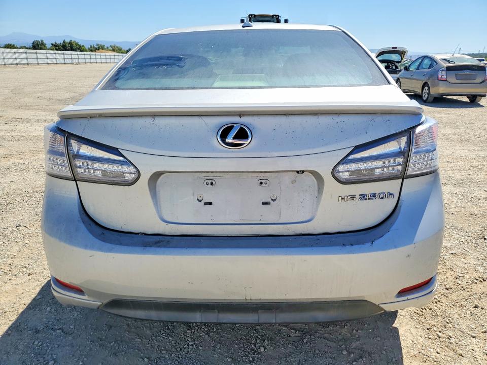 2011 Lexus Hs 250h VIN JTHBB1BA9B2047578 COPART salvage auction — FRONT END, Ca - Lien Papers-Salvage Or Ac, sold $675 on 2026-07-31 (photo 6)