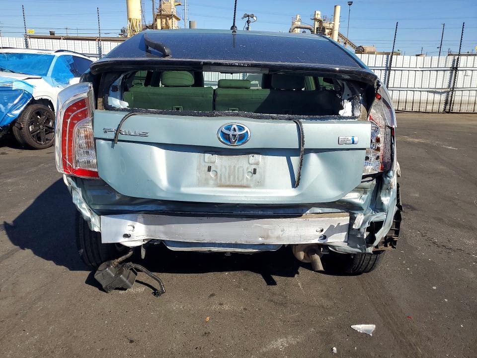 2014 Toyota Prius VIN JTDKN3DU1E1829038 COPART salvage auction — REAR END, Ca - Salvage Certificate, sold $3,200 on 2026-07-15 (photo 6)
