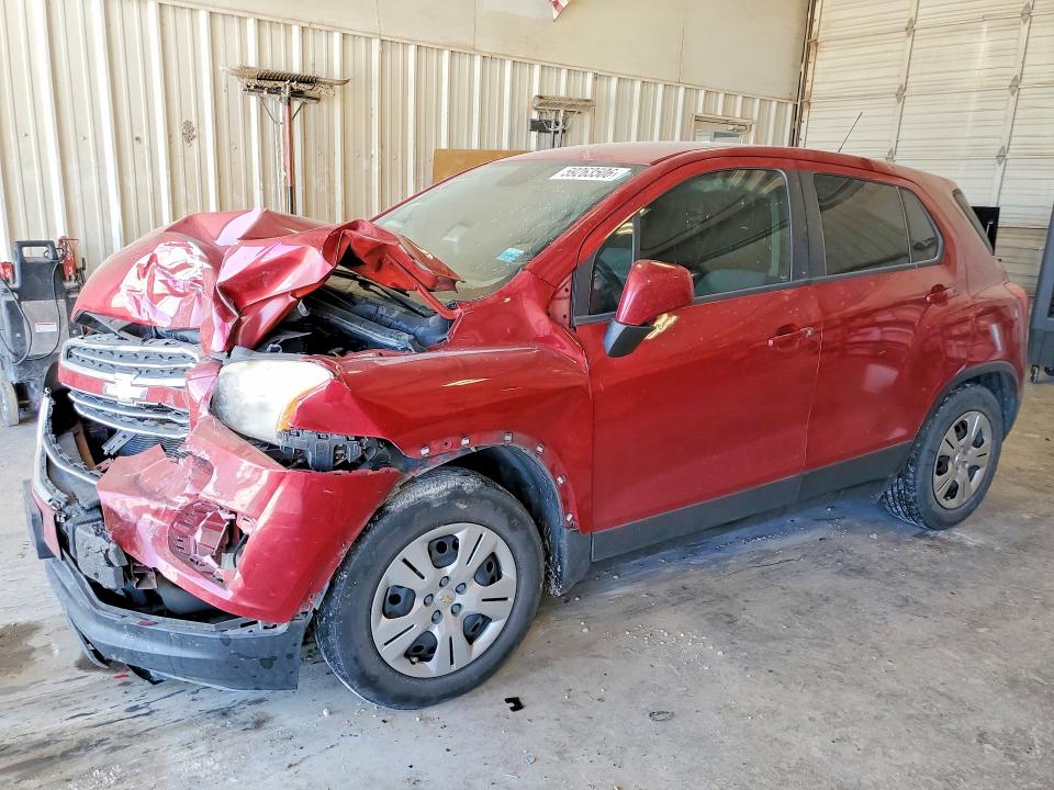 2015 Chevrolet Trax VIN KL7CJKSBXFB249355 COPART salvage auction — FRONT END, Tx - Salvage Vehicle Title, sold $200 on 2026-07-31 (photo 1)