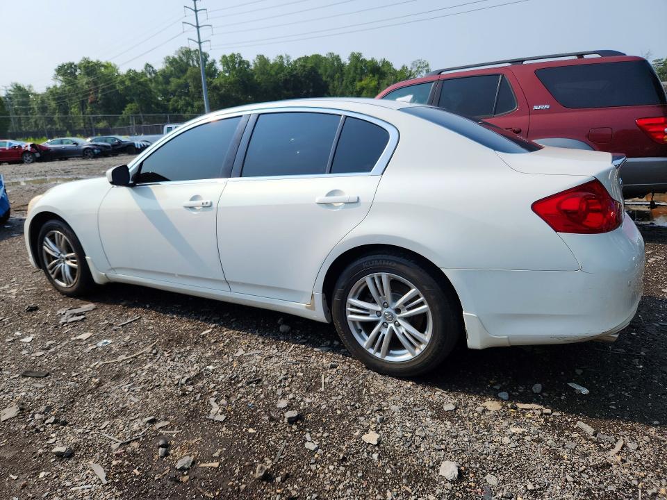 2012 Infiniti G37 VIN JN1CV6AR2CM677825 COPART salvage auction — MINOR DENT/SCRATCHES, Md - Cert Of Title-Rebuilt Salvage, sold $275 on 2026-07-31 (photo 2)