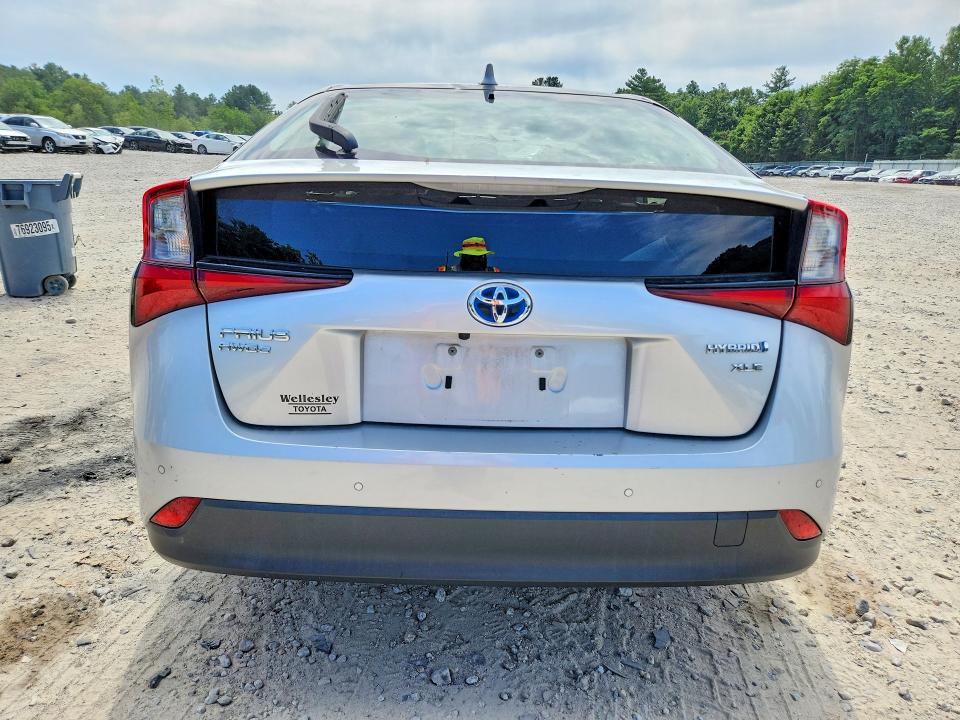 2021 Toyota Prius VIN JTDL9MFU7M3027804 COPART salvage auction — FRONT END, Ma - Cert Of Title-Salvage, sold $475 on 2026-07-23 (photo 6)