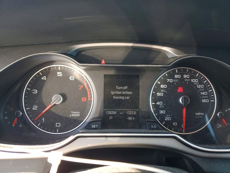 2014 Audi A4 VIN WAUFFAFL1EN017574 COPART salvage auction — FRONT END, CA - SALVAGE CERTIFICATE, sold $1,700 on 2026-07-14 (photo 9)