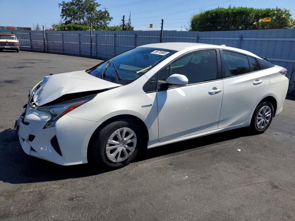 2016 Toyota Prius VIN JTDKBRFU7G3523669 COPART salvage auction — FRONT END, Ca - Salvage Certificate, sold $900 on 2026-07-30 (photo 1)