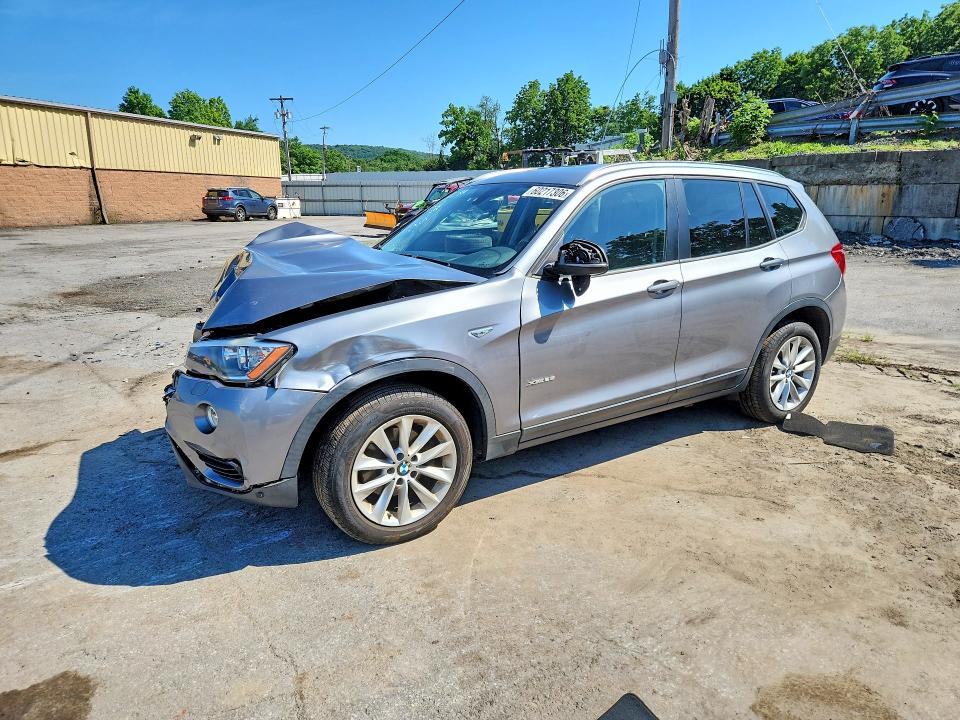 2015 BMW X3 VIN 5UXWX9C57F0D52195 COPART salvage auction — FRONT END, Ny - Mv-907A Salvage Certificate, sold $325 on 2026-07-23 (photo 1)