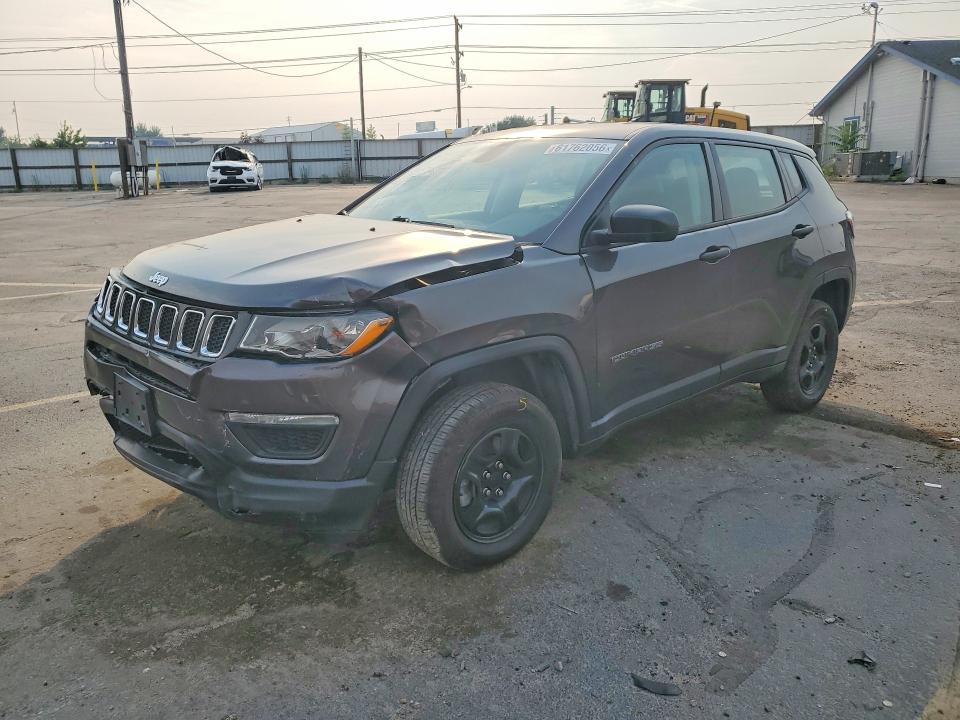 2018 Jeep Compass VIN 3C4NJDAB8JT415596 COPART salvage auction — FRONT END, ID - SALVAGE CERTIFICATE OF TITLE, sold $1,600 on 2026-08-21 (photo 1)