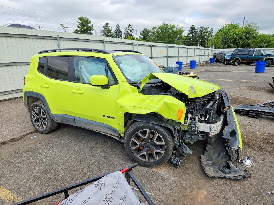 2017 Jeep Renegade VIN ZACCJBBB5HPF58307 COPART salvage auction — FRONT END, Pa - Certificate Of Salvage, sold $650 on 2026-08-14 (photo 4)
