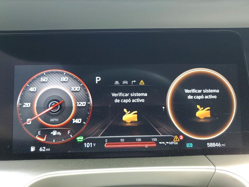 2023 Hyundai Nexo VIN KM8J84A61PU033997 COPART salvage auction — FRONT END, Salvage Title, sold $275 on 2026-07-21 (photo 9)