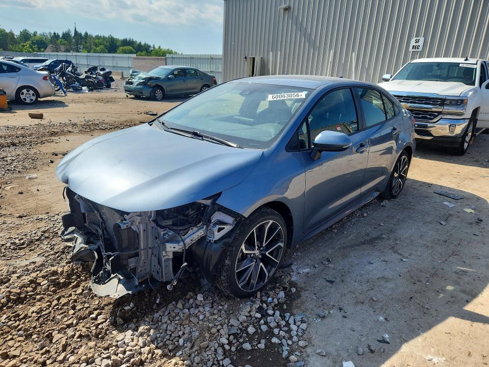 2020 Toyota Corolla VIN JTDS4RCE0LJ006646 COPART salvage auction — FRONT END, Wi - Cert Of Title-Salvage Vehicle, sold $5,000 on 2026-08-01 (photo 1)