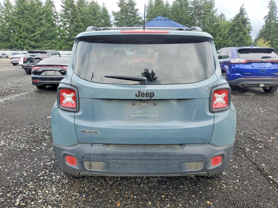 2017 Jeep Renegade VIN ZACCJBBHXHPG06078 COPART salvage auction — NORMAL WEAR, Wa - Vehicle Cert Of Ownership-Titl, sold $775 on 2026-08-11 (photo 6)
