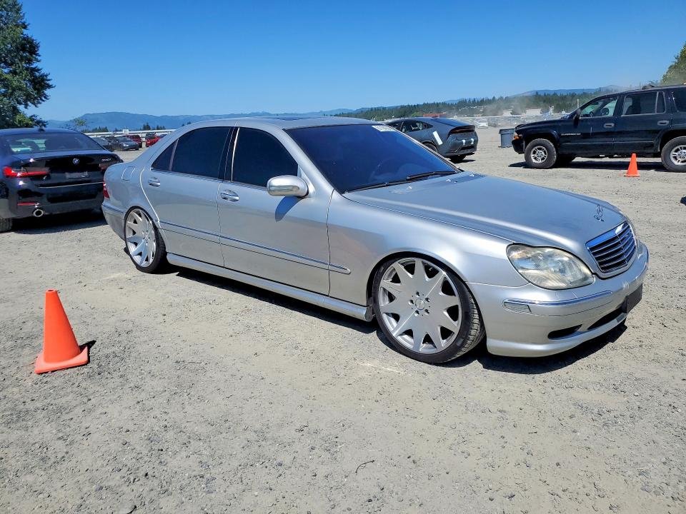 2001 Mercedes-benz S class VIN WDBNG75J21A222254 COPART salvage auction — REAR END, WA - BILL OF SALE, sold $300 on 2026-07-27 (photo 4)