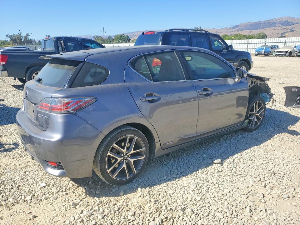 2016 Lexus Ct 200 VIN JTHKD5BH8G2266800 COPART salvage auction — FRONT END, Ca - Salvage Certificate, sold $2,200 on 2026-07-28 (photo 3)