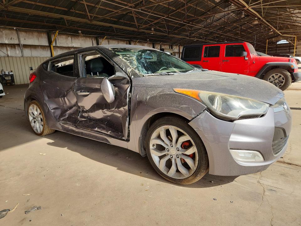 2013 Hyundai Veloster VIN KMHTC6AD1DU179264 COPART salvage auction — SIDE, AZ - CERTIFICATE OF TITLE (P), sold $875 on 2026-07-15 (photo 4)