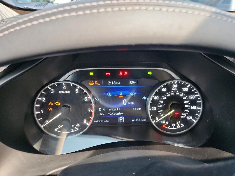 2020 Nissan Murano VIN 5N1AZ2DS2LN132570 COPART salvage auction — VANDALISM, IL - SALVAGE CERTIFICATE, sold $7,800 on 2026-07-15 (photo 9)