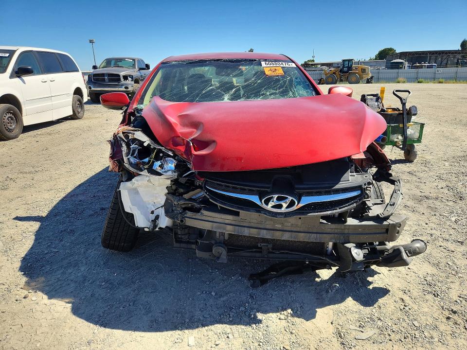 2013 Hyundai Elantra VIN KMHDH4AE5DU512276 COPART salvage auction — FRONT END, Ca - Salvage Certificate, sold $200 on 2026-07-21 (photo 5)