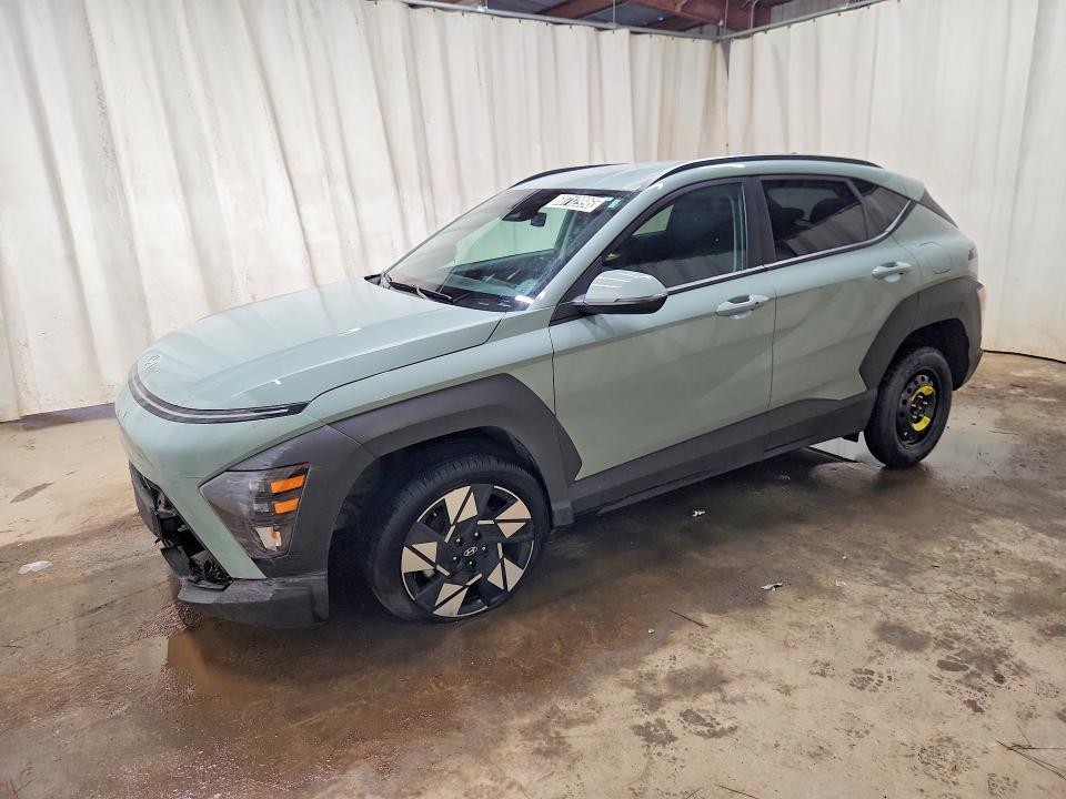 2025 Hyundai Kona VIN KM8HBCAB2SU300872 COPART salvage auction — FRONT END, Fl - Cert Of Title Slvg Rebuildable, sold $150 on 2026-07-22 (photo 1)