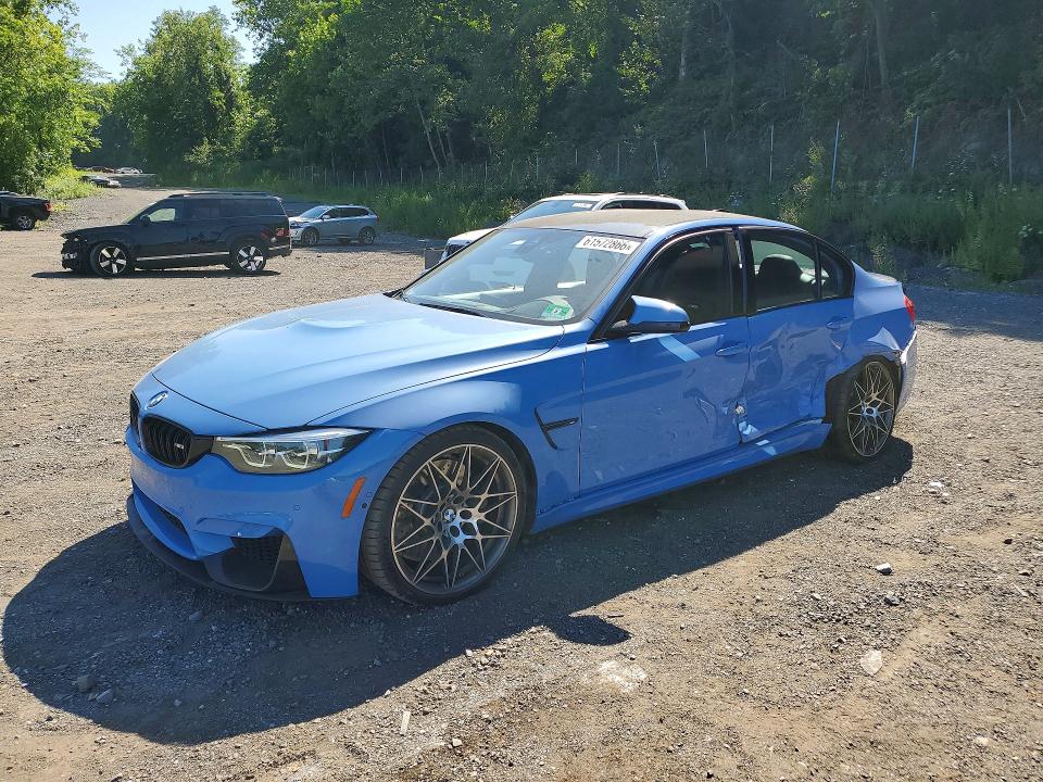 2018 BMW M3 VIN WBS8M9C55J5L00133 — COPART salvage auction photo
