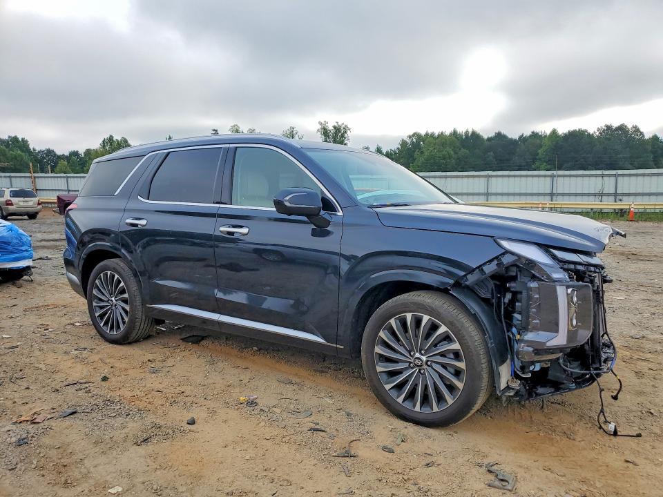 2024 Hyundai Palisade VIN KM8R7DGE3RU650065 COPART salvage auction — FRONT END, Salvage Title, sold $13,600 on 2026-07-24 (photo 4)