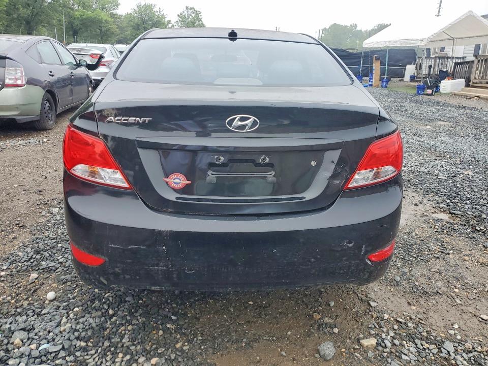 2016 Hyundai Accent VIN KMHCT4AE5GU952674 COPART salvage auction — REAR END, Md - Cert Of Title-Rebuilt Salvage, sold $575 on 2026-07-11 (photo 6)