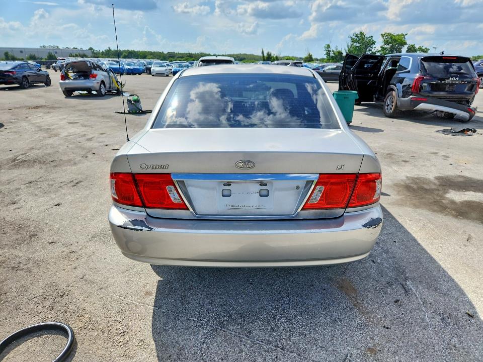 2005 Kia Optima VIN KNAGD126555383175 COPART salvage auction — FRONT END, FL - CERT OF TITLE SLVG REBUILDABLE, sold $15 on 2026-07-21 (photo 6)
