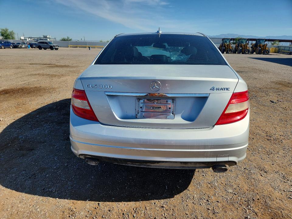 2009 Mercedes-benz C class VIN WDDGF81XX9R061121 COPART salvage auction — FRONT END, AZ - CERT OF TITLE - SALVAGE, sold $325 on 2026-07-31 (photo 6)
