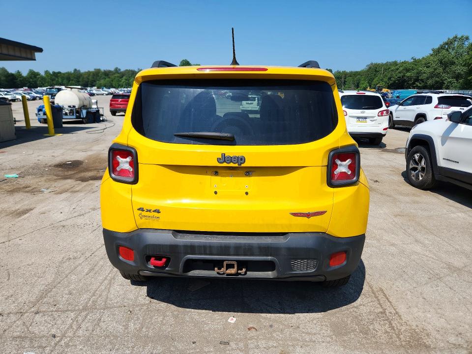 2017 Jeep Renegade VIN ZACCJBCB9HPE54546 COPART salvage auction — FRONT END, PA - CERTIFICATE OF SALVAGE, sold $100 on 2026-07-30 (photo 6)