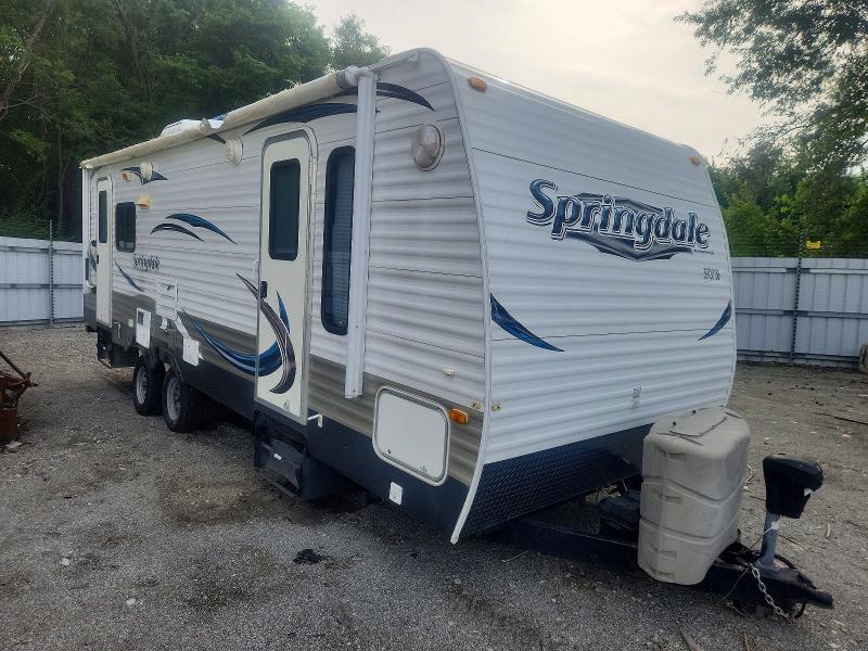 2012 Keystone Springdale VIN 4YDT26623C3102993 COPART salvage auction — HAIL, IL - SALVAGE CERTIFICATE, sold $1,850 on 2026-09-28 (photo 1)