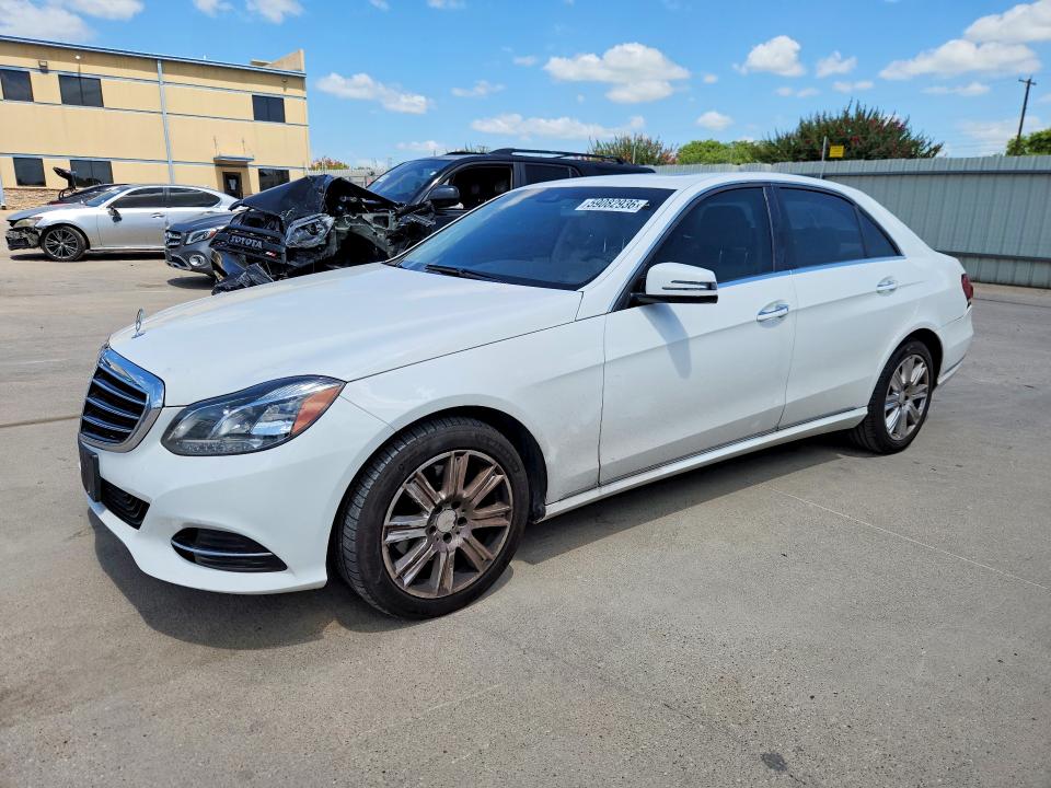 2014 Mercedes-benz E-klasse VIN WDDHF5KB7EA867979 COPART salvage auction — SIDE, TX - SALVAGE VEHICLE TITLE (P), sold $3,000 on 2026-07-16 (photo 1)