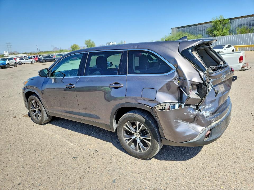 2019 Toyota VIN 5TDZZRFH9KS367476 COPART salvage auction — REAR END, Az - Cert Of Title - Salvage, sold $8,900 on 2026-07-25 (photo 2)