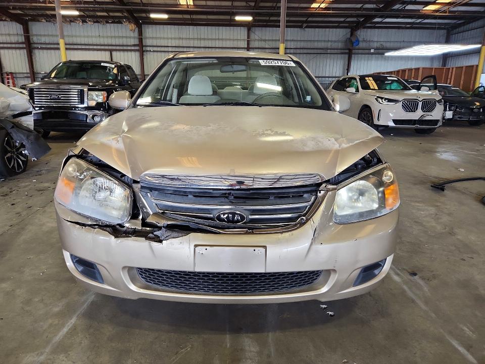 2009 Kia Spectra VIN KNAFE221095615433 COPART salvage auction — FRONT END, Fl - Cert Of Title Slvg Rebuildable, sold $575 on 2026-07-27 (photo 5)