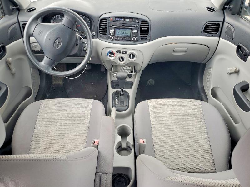2010 Hyundai Accent VIN KMHCN4AC6AU428708 COPART salvage auction — FRONT END, OH - CERT OF TITLE-SALVAGE, sold $650 on 2026-07-17 (photo 8)