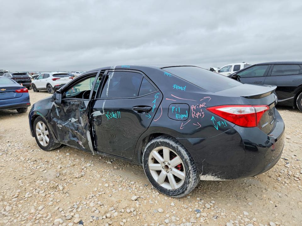 2016 Toyota Corolla VIN 5YFBURHE5GP528263 COPART salvage auction — SIDE, Tx - Salvage Vehicle Title, sold $1,750 on 2026-07-23 (photo 2)
