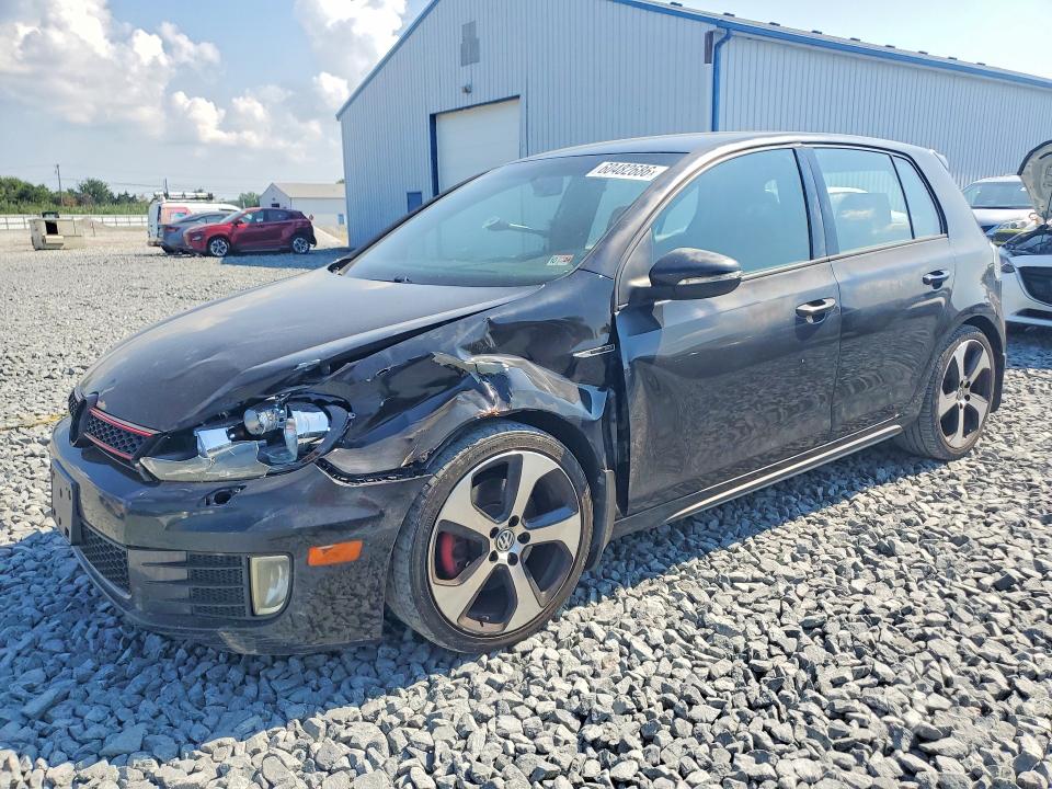 2014 Volkswagen Gti VIN WVWHD7AJ8EW010710 COPART salvage auction — FRONT END, Oh - Cert Of Title-Salvage, sold $1,600 on 2026-08-10 (photo 1)