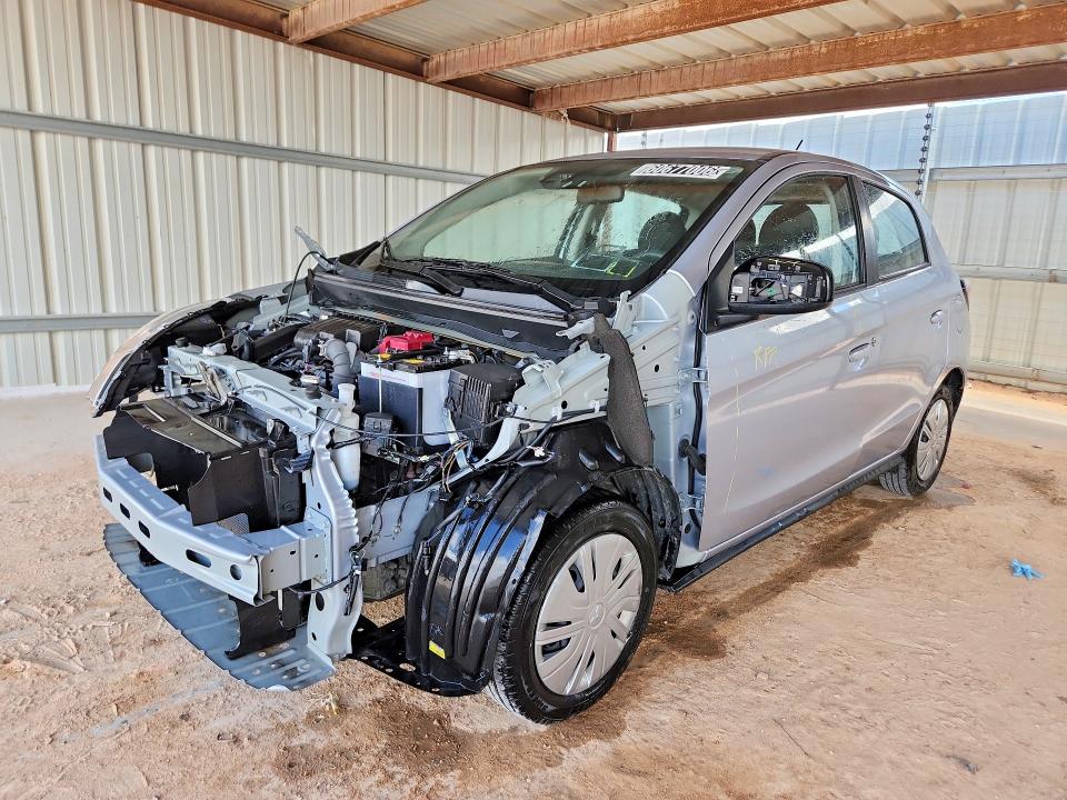 2024 Mitsubishi Mirage VIN ML32AUHJ1RH033987 COPART salvage auction — FRONT END, NY - CERTIFICATE OF TITLE (P), sold $4,900 on 2026-07-27 (photo 1)