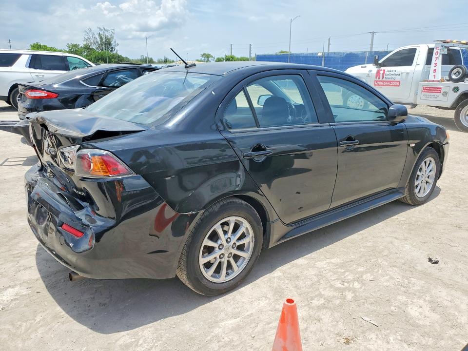 2011 Mitsubishi Lancer VIN JA32U2FU0BU040964 COPART salvage auction — REAR END, FL - CERT OF TITLE SLVG REBUILDABLE, sold $475 on 2026-07-15 (photo 3)