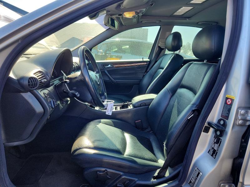 2004 Mercedes-benz C class VIN WDBRF61J24E015798 COPART salvage auction — FRONT END, CA - SALVAGE CERTIFICATE, sold $150 on 2026-07-28 (photo 7)