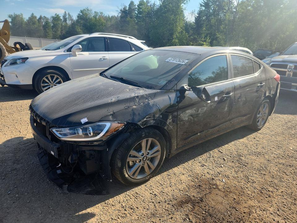 2017 Hyundai Elantra VIN KMHD84LF9HU187563 COPART salvage auction — FRONT END, On - Permit Salvage, sold $775 on 2026-07-28 (photo 1)