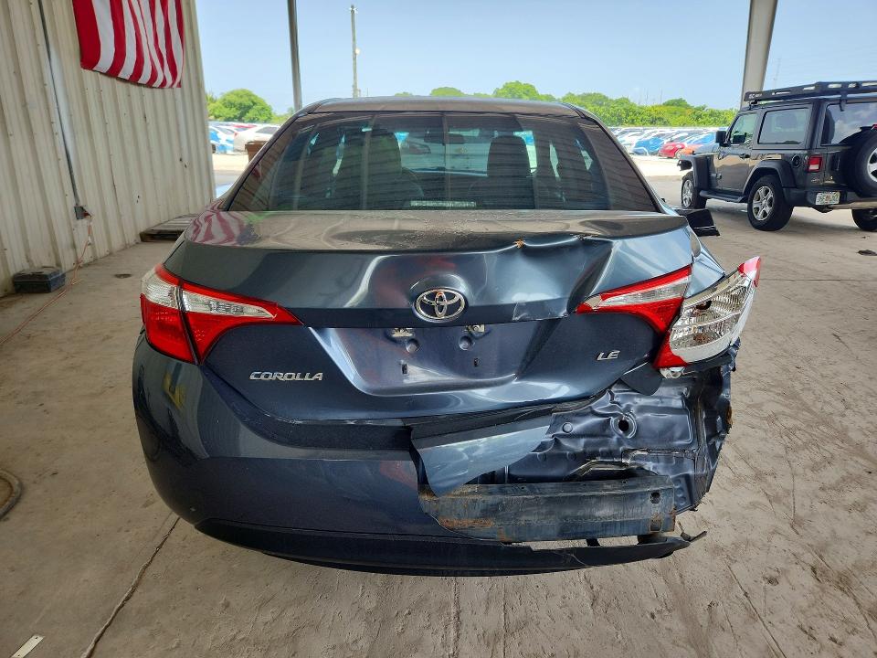 2015 Toyota Corolla VIN 5YFBURHEXFP357606 COPART salvage auction — REAR END, Fl - Cert Of Title Slvg Rebuildable, sold $2,900 on 2026-07-29 (photo 6)