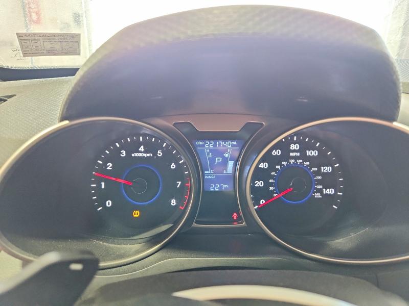 2013 Hyundai Veloster VIN KMHTC6AD2DU087127 COPART salvage auction — REAR END, PA - CERTIFICATE OF SALVAGE, sold $375 on 2026-07-24 (photo 9)