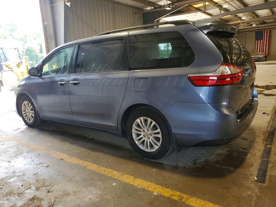 2017 Toyota Sienna VIN 5TDYZ3DC5HS772887 COPART salvage auction — FRONT END, Pa - Certificate Of Salvage, sold $7,800 on 2026-08-19 (photo 2)
