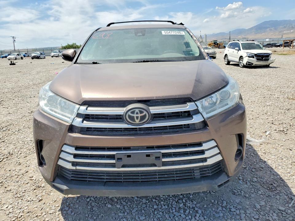 2019 Toyota Highlander VIN 5TDBZRFH8KS982070 COPART salvage auction — REAR END, Co - Certificate Of Title, sold $8,600 on 2026-07-24 (photo 5)