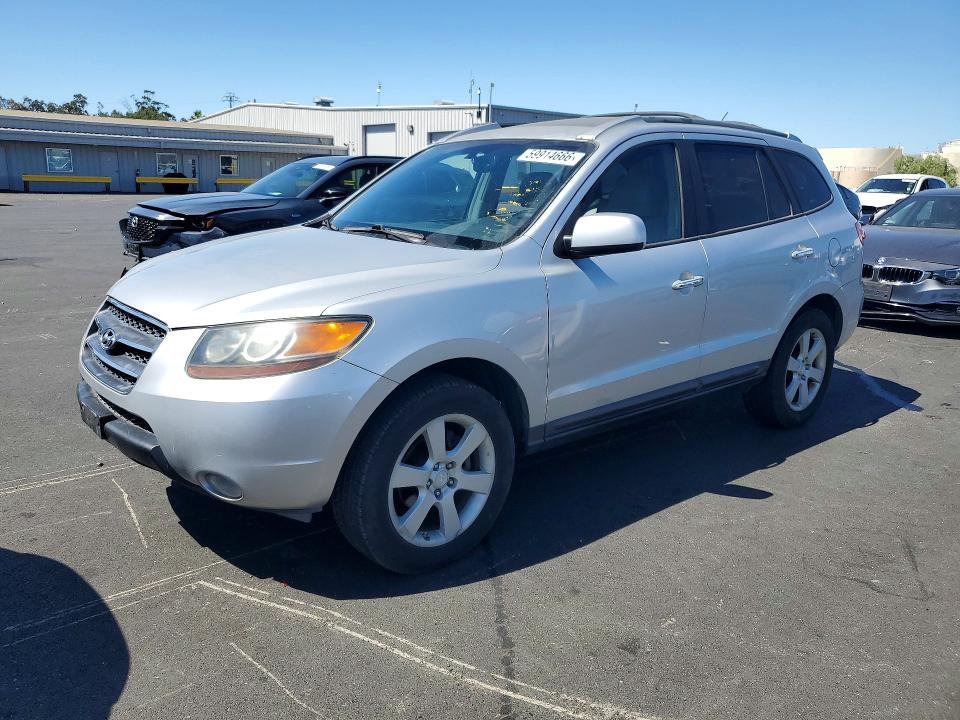 2007 Hyundai Santa fe VIN 5NMSH13EX7H068556 COPART salvage auction — SIDE, Ca - Dis/Dlr/Exp Only Lien Papers (P), sold $50 on 2026-09-09 (photo 1)