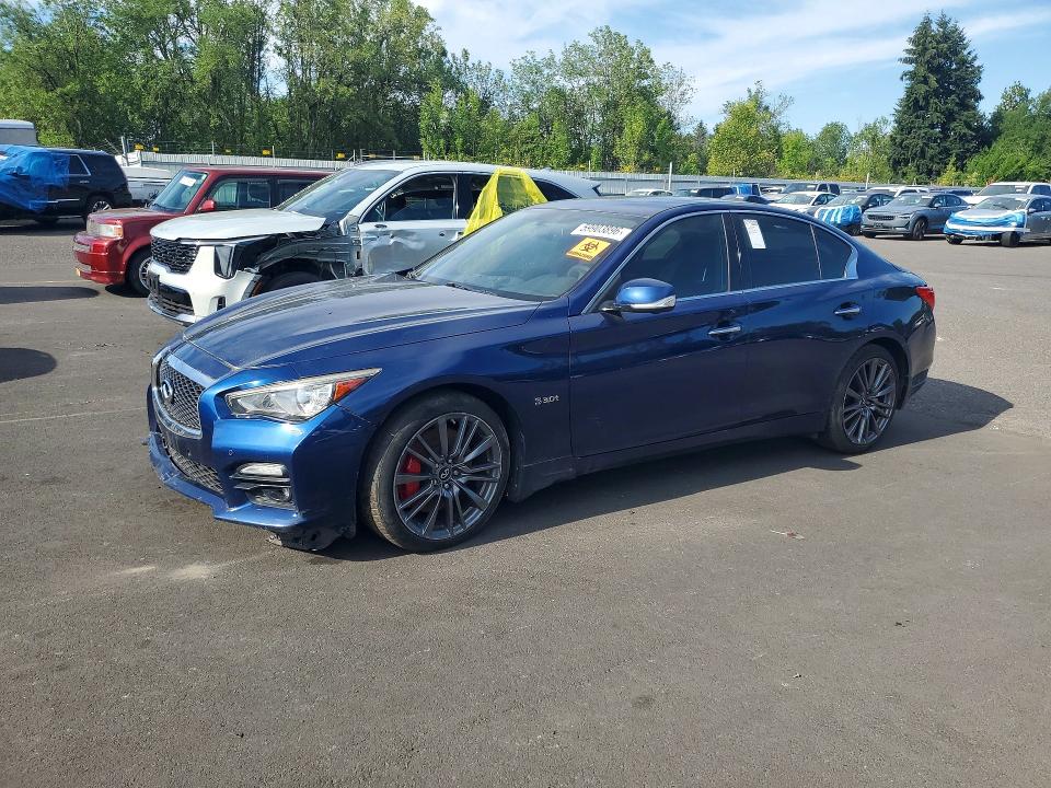 2017 Infiniti VIN JN1FV7AR7HM870305 COPART salvage auction — FRONT END, Wa - Vehicle Cert Of Ownership-Titl (P), sold $3,550 on 2026-07-08 (photo 1)