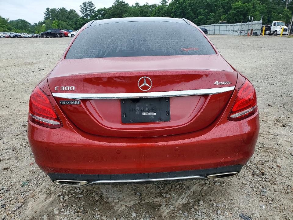 2016 Mercedes-benz C-klasse VIN WDDWF4KB7GR158328 COPART salvage auction — FRONT END, MA - CERT OF TITLE-RECONSTRCTD COLL, sold $3,100 on 2026-08-06 (photo 6)
