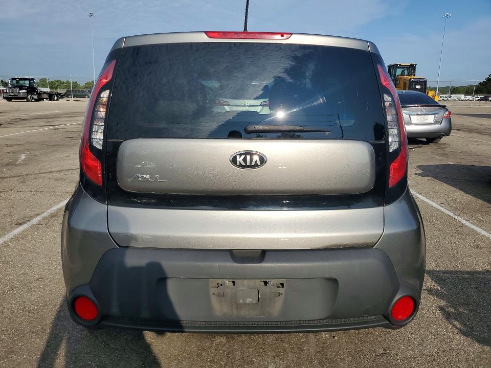 2014 Kia Soul VIN KNDJN2A20E7004629 COPART salvage auction — REAR END, Oh - Cert Of Title-Salvage, sold $500 on 2026-07-31 (photo 6)