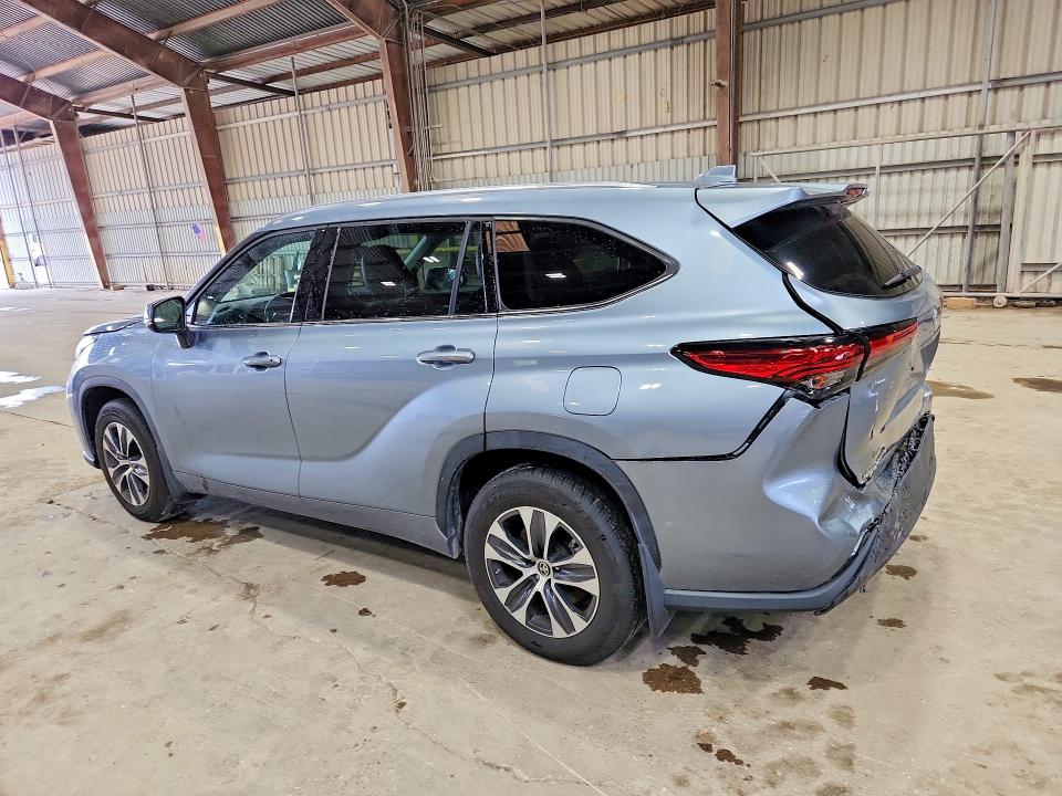 2021 Toyota Highlander VIN 5TDGZRAH2MS074665 COPART salvage auction — REAR END, La - Cert Of Title-Salvage, sold $1,750 on 2026-07-21 (photo 2)