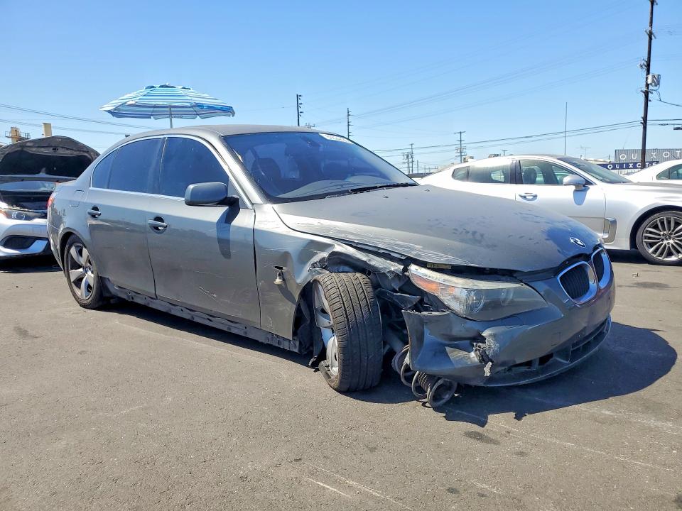 2005 BMW 5er VIN WBANA73505B817917 COPART salvage auction — FRONT END, Ca - Salvage Certificate, sold $250 on 2026-07-27 (photo 4)